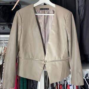 Zara faux leather jacket
